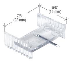 Clear 7/8" x 5/8" Window Grid Retainers - pack of six - REPLACED BY L5802