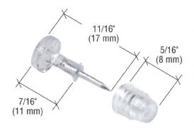 CRL 11/16" Window Grid Retainer Pin - 6 Pack