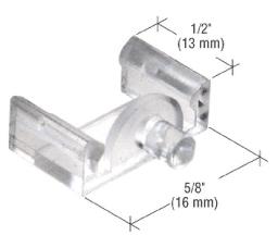 Clear 5/8" x 1/2" Window Grid Retainers - Pack of Six
