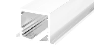 CRL SPS 120" Flanged Overhead Straight Track-White Powder Paint