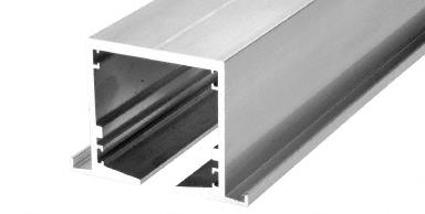 CRL SPS 240" Flanged Overhead Straight Track-Mill Aluminum