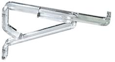 CRL 6" Deluxe Clear Lucite Shelf Brackets
