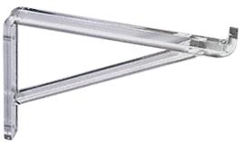 CRL 8" Economy Clear Lucite Shelf Brackets