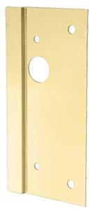 CRL Satin Brass Left Hand 4" x 10" Center Lock Latch Guard