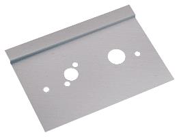 CRL Brushed Stainless Right Hand 6" x 10" Center Lock Latch Guard