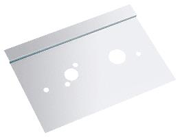 CRL Polished Stainless Right Hand 6" x 10" Center Lock Latch Guard