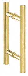 CRL Unlacquered Brass 6" Ladder Style Back-to-Back Pull Handle