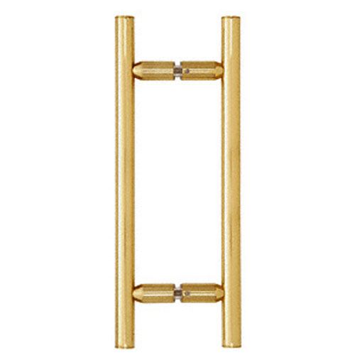 CRL Polished Brass 8" Ladder Style Back-to-Back Pull Handles