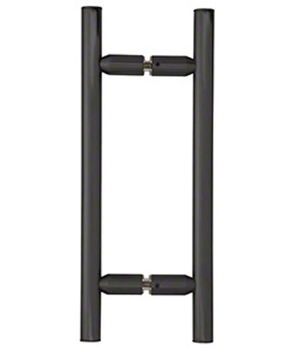 CRL Matte Black 8" Ladder Style Back-to-Back Pull Handles