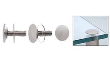 CRL Brushed Stainless Low Profile Standoff Cap Assembly for 1-1/4" Standoff Bases