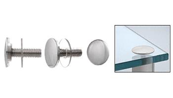 CRL Chrome Low Profile Standoff Cap Assembly for 1-1/4" Standoff Bases
