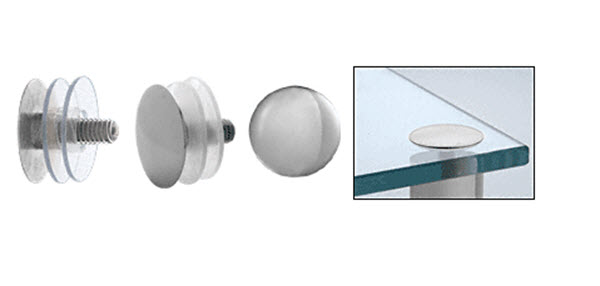 CRL Polished Stainless Low Profile Standoff Cap Assembly for 1" Standoff Bases