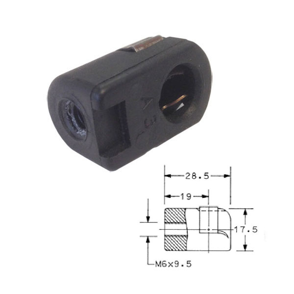 Gordon Glass&#174; Suspa M6 Ball Socket End Fitting for Suspa Lift Props