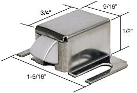 Shower Door Catch with Stainless Steel Tip and Stainless Steel Housing