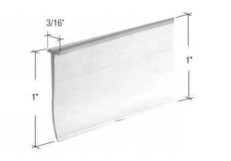 Clear "T" Type Shower Door Bottom Seal and Wipe - 36 in long
