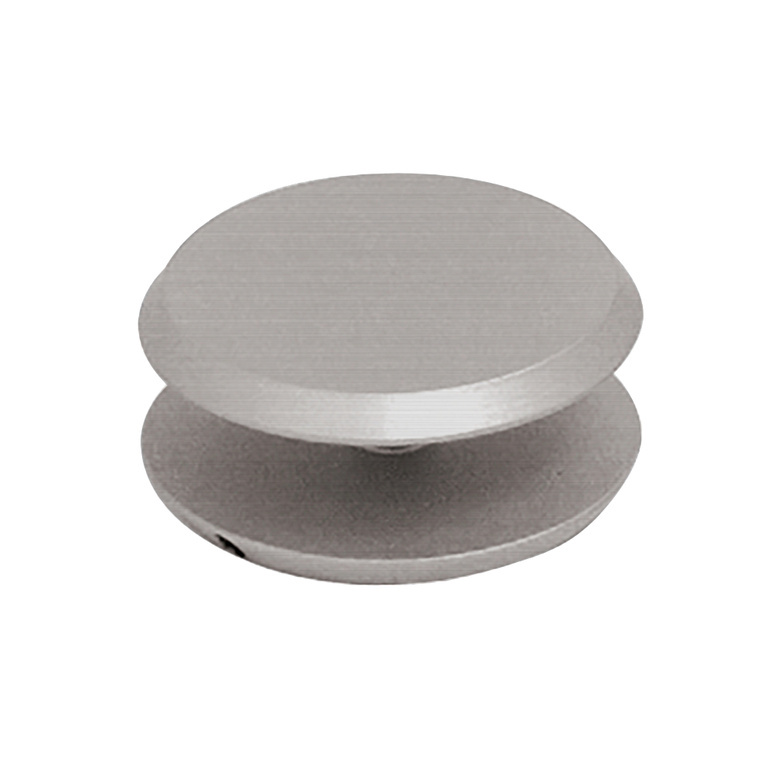 CRL Brushed Nickel Aluminum Mini Mall Front Glass Clamp