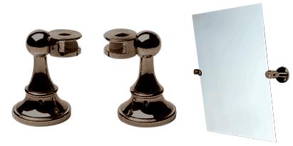 CRL Oil Rubbed Bronze Victorian Mirror Pivots - Pair