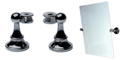 CRL Brushed Nickel Victorian Mirror Pivots - Pair