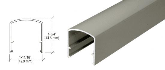 CRL Beige Gray 200, 300, 350 and 400 series Horizontal Mid-Rail - 20'-1" Long