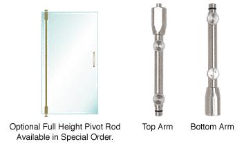 CRL Top and Bottom Pivot Rod System With Closer Adapter - Set