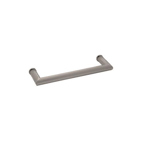 CRL Brushed Nickel 18" MT Series Round Tubing Mitered Corner Single-Sided Towel Bar