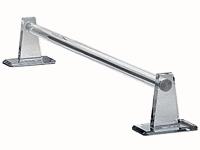 18" Long 3/4" Dia. Acrylic Mirror Towel Bar with Self-Stick Back Plate