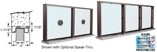 CRL Duranodic Bronze Aluminum Narrow Inset Frame Multi-Lite Special Window