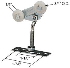 CRL 3/4" Tandem Nylon Wardrobe Roller for Harvey