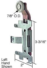 7/8" Nylon Bi-Pass Wardrobe Roller for Cox