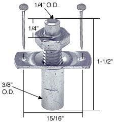 CRL 1/4" Bi-Fold Door Bottom Pivot