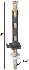 CRL Bi-Fold Door Bottom Pivot Rod, 9/32"