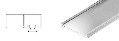 CRL Brite Anodized Header Snap-In Filler - 10 Ft Long