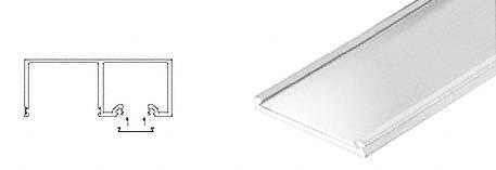 CRL Polished Stainless Header Snap-In Filler - 10 Ft Long