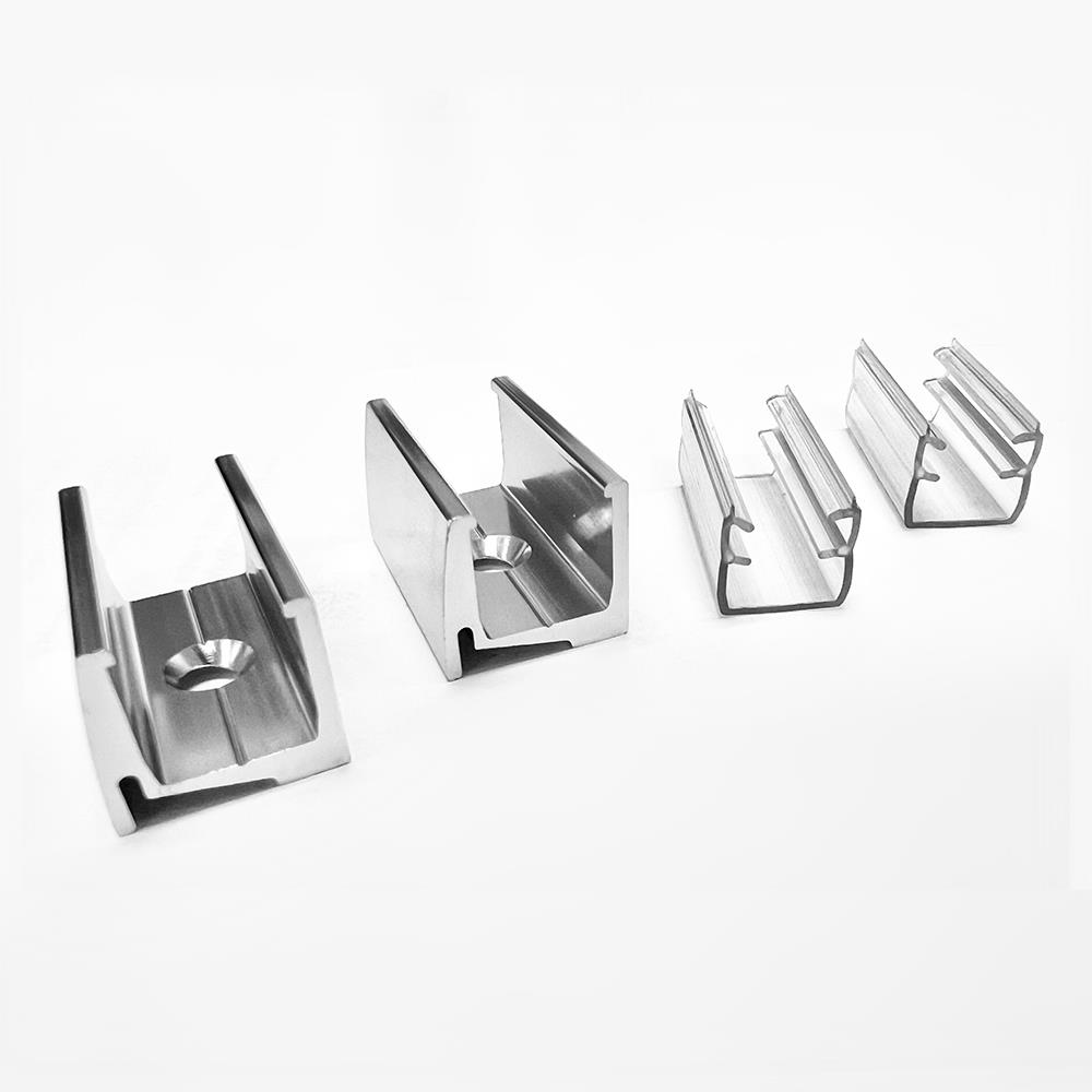 Gordon Glass&#174; Shower Enclosure Clamp for 3/8" Fixed Panel - Set of 2 - Chrome Finish