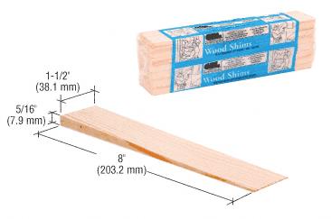 CRL White Wood Shims - 1 Case (420 shims)