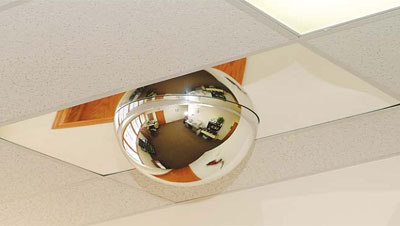 18" Acrylic 360 Degree 2x4 Drop-in Full Dome Mirror