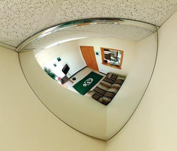 18" 90 Degree Acrylic Quarter Dome Mirror