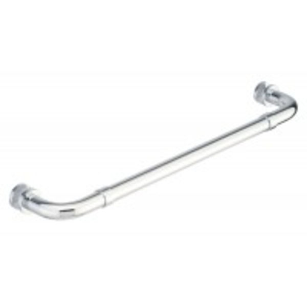 Opus I 24" Cuttable Single-Sided Towel Bar with Rosettes - Polished Chrome