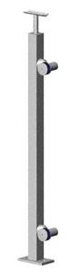 CRL 42" Brushed Stainless P1 Series End Post Railing Kit
