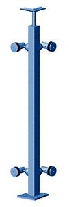 CRL 42" Custom Finish P1 Series Corner Post Railing Kit