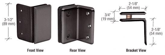 CRL Oil Rubbed Bronze Prima Series Wall Mount Bracket