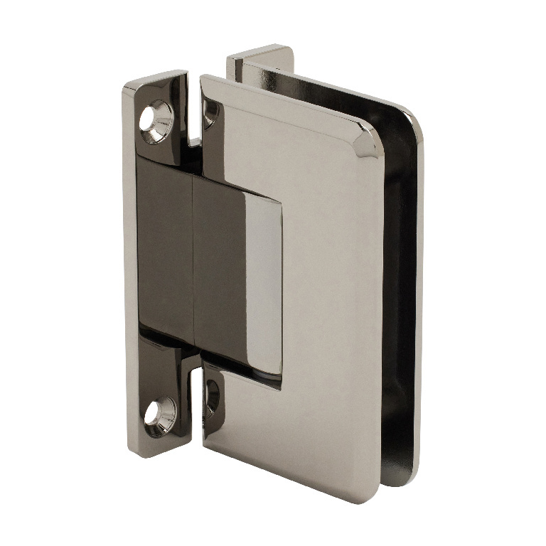CRL Pinnacle 037 Series Gun Metal Wall Mount Full Back Plate Standard Hinge