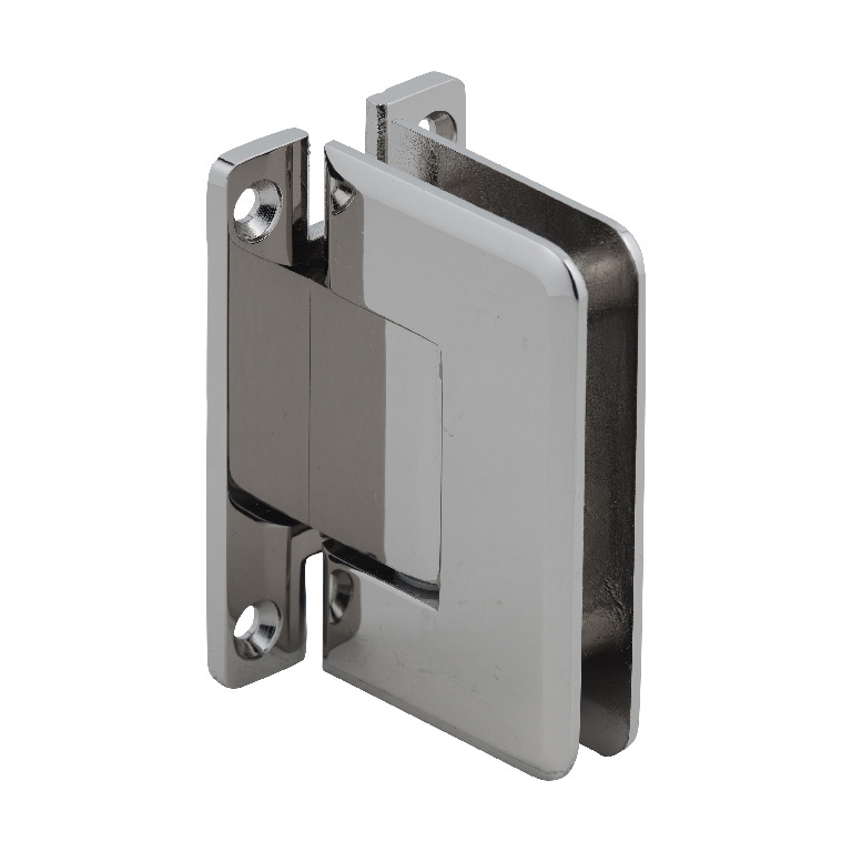 CRL Pinnacle 037 Series Polished Nickel Wall Mount Full Back Plate Standard Hinge
