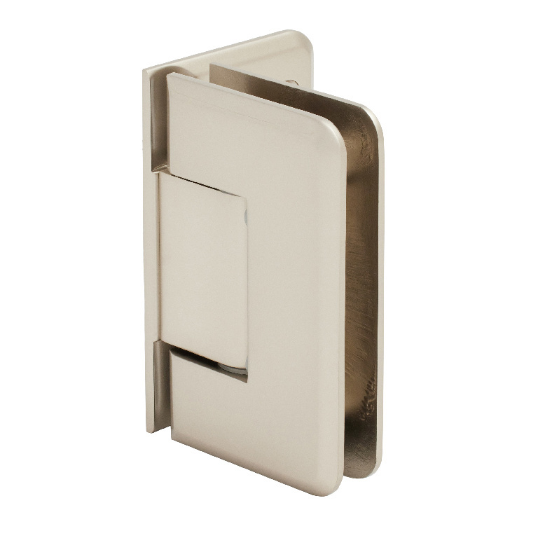 CRL Pinnacle 044 Series Satin Nickel Wall Mount Offset Back Plate Hinge