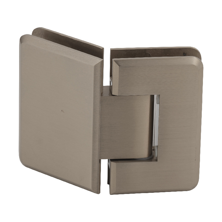 CRL Pinnacle 045 Series Brushed Bronze 135&#186; Glass-To-Glass Standard Hinge