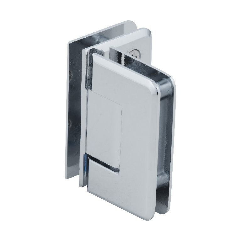 CRL Pinnacle 092 Series Polished Chrome 90&#176; Glass-To-Glass Hinge