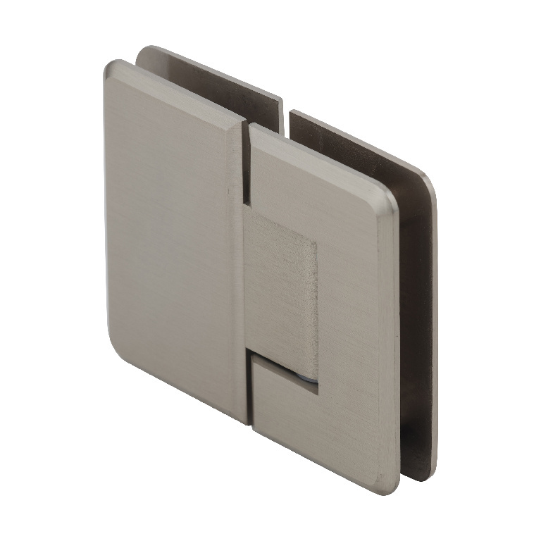 CRL Pinnacle 180 Series Brushed Bronze 180&#186; Glass-To-Glass Standard Hinge