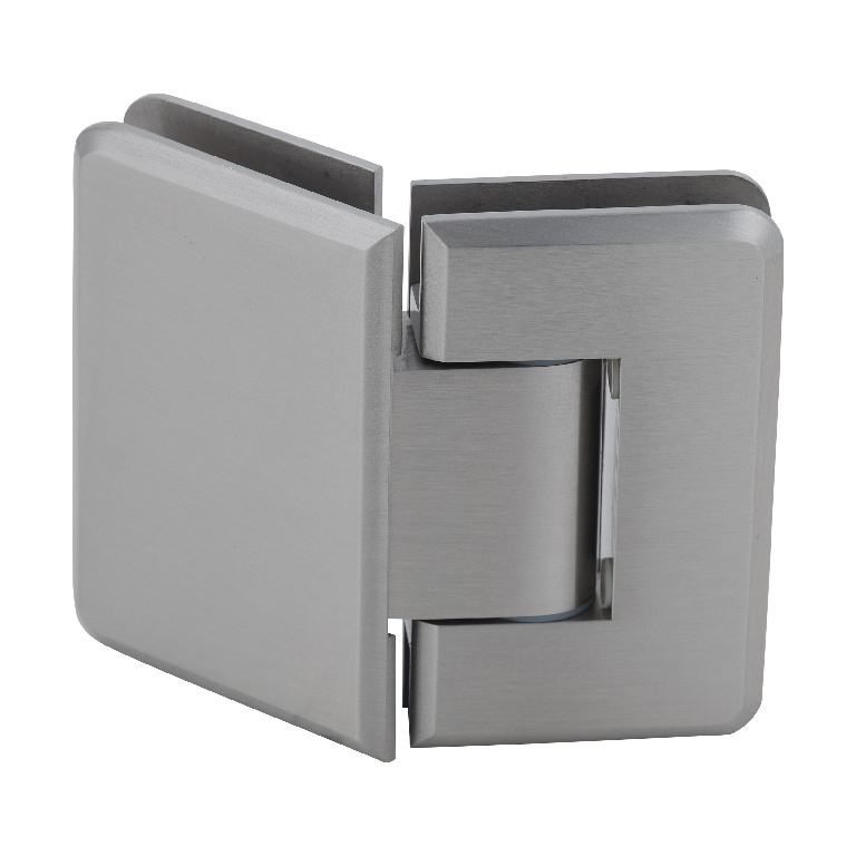 CRL Pinnacle 345 Series Brushed Nickel Adjustable 135&#176; Glass-to-Glass Hinge