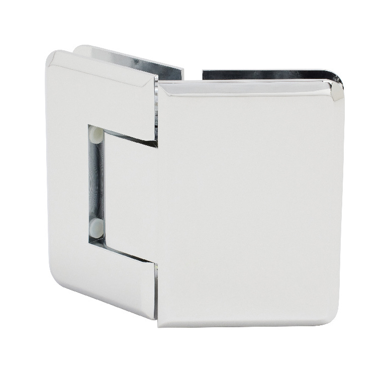 CRL Pinnacle 345 Series Polished Chrome Adjustable 135&#176; Glass-to-Glass Hinge