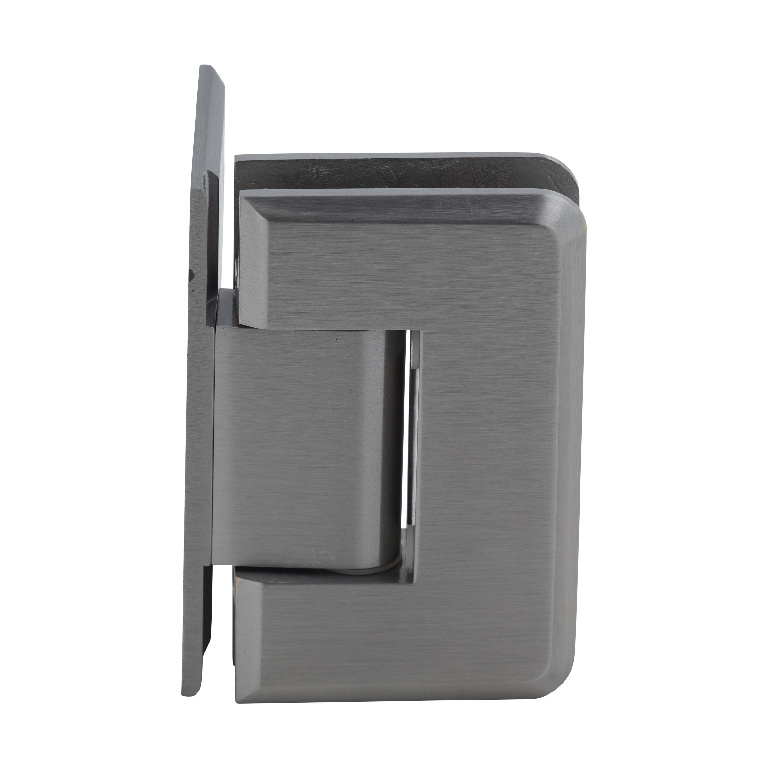 CRL Pinnacle 544 Series Brushed Nickel 5&#176; Wall Mount Offset Back Plate Hinge